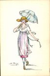 CPA Fantaisie Illustrateur Pavy Femme