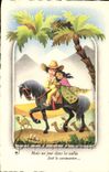 CPA Fantaisie Illustrateur Enfant Cheval