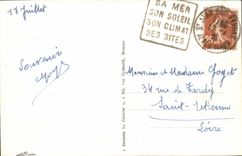 VINTAGE POSTCARD Holy Jean Cape Ferrat View Taken of Villefranche