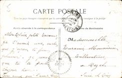 VINTAGE POSTCARD Paris Louvre Monument of Gambetta