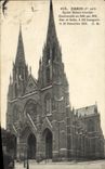 VINTAGE POSTCARD Paris Church Sainte Clotilde