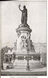 CPA Paris Statue De La Republique