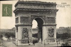 CPA Paris L'Arc Triomphe de L'Etoile