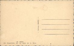 CPA Paris Notre Dame Les bouquinistes sur les quais de la Seine