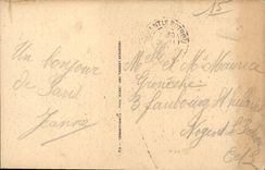 VINTAGE POSTCARD Paris Places and Vendome Column