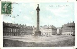 CPA Paris La colonne Vendome