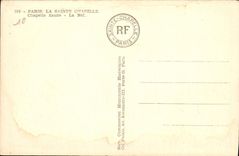 VINTAGE POSTCARD Paris Sainte the high Vault the nave