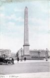 VINTAGE POSTCARD Paris the Obelisk