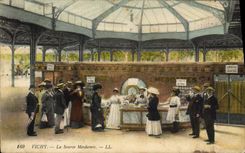 VINTAGE POSTCARD Vichy Hydrotherapy the Mesdames source