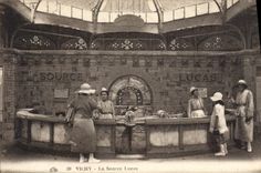 VINTAGE POSTCARD Vichy Hydrotherapy the Lucas source