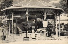 VINTAGE POSTCARD Royat Hydrotherapy the Eugenie source