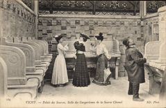 VINTAGE POSTCARD Hydrotherapy Vichy Palate of the Room Sources of the gargarisms of the chomel Source