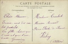 VINTAGE POSTCARD Hydrotherapy Vichy Palate of the Room Sources of the gargarisms of the chomel Source