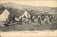 CPA Carpiagne Un coin du camp 