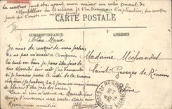 VINTAGE POSTCARD Marseilles Boat the departure of a mail