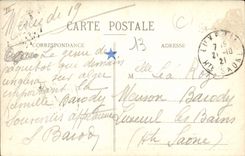 VINTAGE POSTCARD Marseilles Boat Towards the broad one