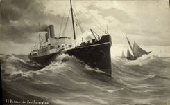 CPA Bateau Paquebot Le bateau de Southampton