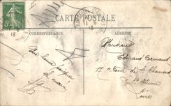 VINTAGE POSTCARD Boat Steamer on the open sea Marseilles