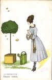 CPA Fantaisie Illustrateur Femme Buone Notizie