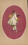 CPA Fantaisie Illustrateur Pierrot 
