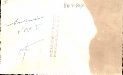 VINTAGE POSTCARD Crocodile Points Black AEF Gabon