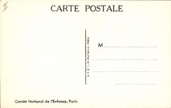 CPA Semaine nationale de l'enfance Le loup et l'agneau