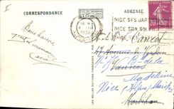 VINTAGE POSTCARD Carnival of Nice the wolf and the lamb