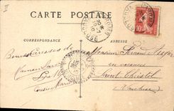 VINTAGE POSTCARD Wolf Children February