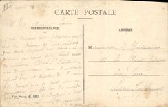 POSTAL Militaria de la VENDIMIA con el parque del campo de artillería