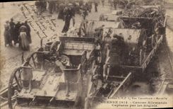 CPA Militaria Canons allemands Captures par les Anglais 