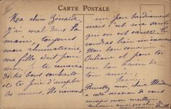 POSTAL buen Militaria de la VENDIMIA para el arma antiaéreo de Boches del infante de marina británico en la acción