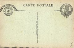 POSTAL Militaria París Musee de la VENDIMIA de la exposición del ejército de Trophees en el patio principal del Invalids