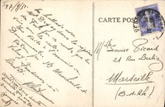 VINTAGE POSTCARD Militaria the ravine of dead the Road of Thiaumont to the careers of Haudromont