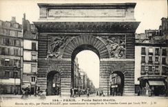 VINTAGE POSTCARD Paris Carries Holy Martin