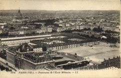 CPA Paris Panorama De I'Ecole Militaire