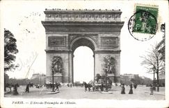 CPA Paris L'Arc De Triomphe De I'Etoile