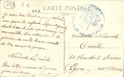 VINTAGE POSTCARD Lyon the Statue Of the Republic