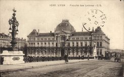 VINTAGE POSTCARD Lyon Facuite Of the Letters