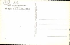 CPM Paris Et Ses Merveilles Eglise De La Madeleine