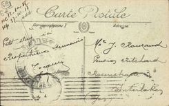 VINTAGE POSTCARD Lyon Law courts and the tower of Fourviere