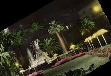 MODERN CARD Toulon the Place Of Freedom the night and gardens