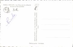 CPM Toulon La Place De La Liberte la nuit et les jardins