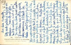 MODERN CARD Littoral Toulon Frederic Mistral In Mourillon