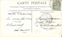 VINTAGE POSTCARD Paris Saint Germain the Resident of Auxerre