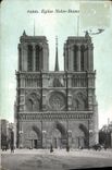 VINTAGE POSTCARD Paris Notre Dame Church