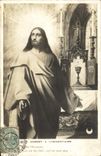 VINTAGE POSTCARD Christ with the inventory