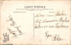 VINTAGE POSTCARD Christ with the inventory