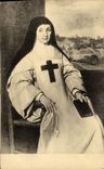 VINTAGE POSTCARD Abbey of Royal Port of the Fields Mother Arnauld Angelica