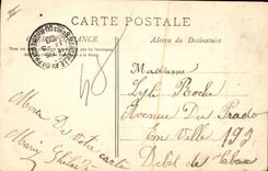 VINTAGE POSTCARD Hydrotherapy Vichy Living room Of Rest Garden De I' Hopital