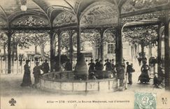 VINTAGE POSTCARD Vichy Hydrotherapy Overall picture the Mesdames Source